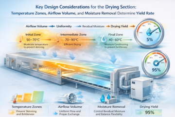​ Key Design Considerations for the Drying Section: Temperature Zones, Airflow Volume, and Moisture Removal Determine Yield Rate